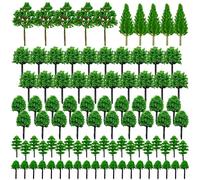 Cayway 90 Pz Alberi Modello, 3~7,5cm Modello Alberi in Miniatura Misto Treno Albero Alberi Scenari Ferroviario per Lo Scenario Fai da Te Paesaggio