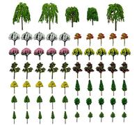 Cayway Alberi Modello, 65 Pz Modello Alberi in Miniatura Misto Treno Albero Alberi Scenari Ferroviario per Lo Scenario Fai da Te Paesaggio