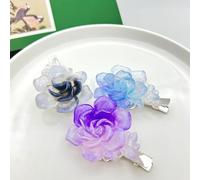 Cayyoomm Fermaglio per capelli in resina a forma di peonia per Hanfu cinese antico copricapo classico con elemento Han (peonia A)