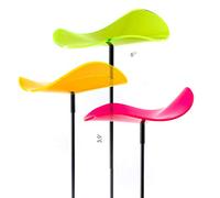 Cazador-del-sol ® 3 pezzi, acchiappasole curvi colorati, altezza 120 cm