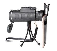 CAZARU 40X60 BAK4 Zoom Mini telescopio monoculare con Bussola Clip per Telefono Ottica di Potenza Binocolo per avvistamento all'aperto