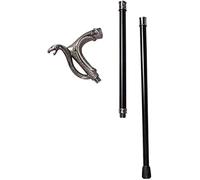 CAZARU Bastone da Passeggio per Uomo da Gentiluomo - Testa di Serpente in Metallo Staccabile da 93 cm Eleganti Bastoncini da Passeggio Decorativi Famiglia di canne da Cosplay