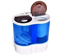 CAZARU Mini Lavatrice Portatile compatta a Doppia Vasca, condomini, Camper, Campeggio, Dimensioni compatte, Lavatrice