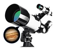 CAZARU Telescopio per Adulti e Bambini, telescopi rifrattori con Apertura da 70 mm per Principianti di Astronomia, telescopio Portatile con Adattatore per Telefono, Regali di Astronomia per Bambini