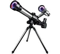 CAZARU Telescopio per Adulti Telescopio per Bambini per Principianti Telescopio per Bambini 15-21 con cercatore e treppiede per osservare Le Stelle Vita Interessante