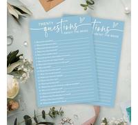 Cazhes Giochi minimalisti per addio al nubilato, 30 celesti 20 domande sulla sposa, bomboniere per addio al nubilato e fidanzamento - A07