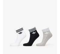 Cazini adidas 3-Stripes Anke Socks 3-Pack White/ Medium Grey Heather/ Back L