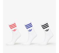 Cazini adidas 3-Stripes Crew Socks 3-Pack White/ Back/ Cear Pink L