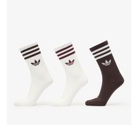Cazini adidas 3-Stripes Crew Socks 3 Pairs Off White/ Aurora Coffee/ Off White L