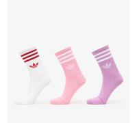 Cazini adidas 3-Stripes Crew Socks 3 Pairs Preoved Purpe/ Biss Pink/ White L
