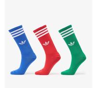 Cazini adidas 3-Stripes High Crew Socks 3 Pairs Bue/ Better Scaret/ Green L