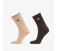 Cazini adidas Ruffe Crew Socks 2 Pairs Magic Beige/ Aurora Coffee L