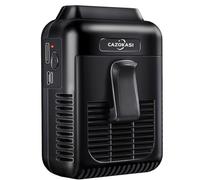 CAZOKASI 8000mAh ricaricabile portatile clip vita ventilatore collo appeso ventilatore personale super potente vento lungo resistenza lavoro raffreddamento e colpo di calore ventola prevenzione
