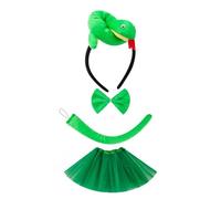 Cazqgoy Accessori per costume da snake con fascia in vita con gonna a farfalla, Snake Role Play Dress for Birthday or Part