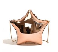 Cazqgoy Borsa a Tracolla a Forma di Stella, Borsa a Tracolla in Acrilico, Champagne, 19.5*16.5*10cm