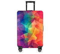 Cazqgoy Suitcase - Custodia protettiva da viaggio, con chiusura lampo, colore: Multicolore, rosa., L, Suitcase Cover