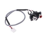 CAZSTYK 1 cavo da 30 cm 2RCA-XH2,54 mm a 3 pin con viti di montaggio per pannelli amplificatori e sistemi di studio amplificatori pannelli interfacce audio