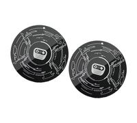 CAZSTYK 1 paio di pellicole rotonde e quadrate per la dissipazione del calore, per telefoni cellulari, riduce efficacemente il surriscaldamento, estremamente sottile tappetino di raffreddamento