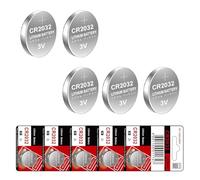 CAZSTYK 10/5-Count 2032 Batterie a moneta Design a tenuta stagna Batteria a moneta Potenza stabile 3V per gadget domestici Telecomandi per Orologi Calcolatrici Giocattolo
