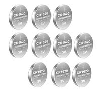 CAZSTYK 10/5-Count CR1620 Batterie a moneta Design a tenuta stagna Batteria a moneta Potenza stabile 3V per gadget domestici Telecomandi per Orologi Calcolatrici Giocattolo