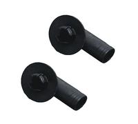 CAZSTYK 2-Pack Air Conditioner Drain Hose Connector Elbow, 3/5 Inch (15mm) Leak-Proof Drain Pipe Fitting with Rubber Ring, PVC Replacement Part for Window AC & Mini-Split Units