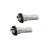 CAZSTYK 2-Pack Air Conditioner Drain Hose Connector Elbow, 3/5 Inch (15mm) Leak-Proof Drain Pipe Fitting with Rubber Ring, PVC Replacement Part for Window AC & Mini-Split Units