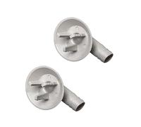 CAZSTYK 2-Pack Air Conditioner Drain Hose Connector Elbow, 3/5 Inch (15mm) Leak-Proof Drain Pipe Fitting with Rubber Ring, PVC Replacement Part for Window AC & Mini-Split Units