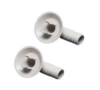 CAZSTYK 2-Pack Air Conditioner Drain Hose Connector Elbow, 3/5 Inch (15mm) Leak-Proof Drain Pipe Fitting with Rubber Ring, PVC Replacement Part for Window AC & Mini-Split Units