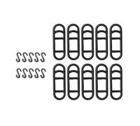 CAZSTYK 20Pcs Ciclismo Biciclette Silicone Benda Elastici Cintura Bende Biciclette Manubrio Mount Stand Elastici Facile Utilizzare Silicone Cintura Fissa Ciclismo Torcia Mount Stand