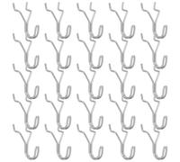 CAZSTYK 25 ganci resistenti alla ruggine con punta inclinabile di 90 gradi per mostrare strumenti e chiavi, in acciaio inossidabile