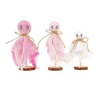 CAZSTYK 3 Figurine Spettri Halloween, sicure e Non, 1, B | Robuste palline in schiuma per mensole da tavolo, design semplice per vetrine, decorazioni natalizie multiuso