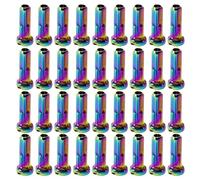 CAZSTYK 36Pcs Mountain Bike Raggi Caps Ruota Nipples Decorazione Road End Tips Biciclette Accessori Estremità Suggerimenti