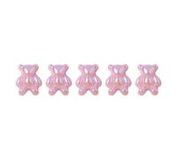 CAZSTYK 5 strass per unghie a forma di orso, decorazioni 3D per unghie, orsetto gommoso, gioielli per unghie per donne e ragazze