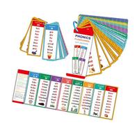 CAZSTYK 60 carte con parole, per imparare la lingua inglese, per bambini dell'asilo, con illustrazioni chiare per l'istruzione precoce, carte educative Phonics per bambini