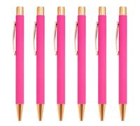 CAZSTYK 6x/Set 1.0mm Penna A Sfera Retrattile Journaling Scrittura Liscia Forniture di Cancelleria Per