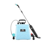 CAZSTYK 7 bottiglie da giardino senza fili professionali da 5 litri, ugello regolabile e tracolla per applicazione esterna, spruzzatore per piante multi modalità