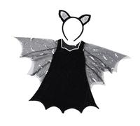 CAZSTYK Accessori per costumi da vampiro pipistrello con fascia | accessori per costume da pipistrello includono vestito con pipistrello, la fascia con orecchie