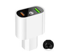 CAZSTYK Adattatore Alimentazione a Ricarica Rapida da 66 W, White | Funziona con telefoni e tablet per vari gadget digitali elettronica