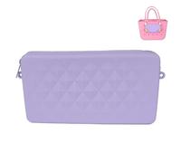 CAZSTYK Alla moda resistente allo strappo Utility Pouch Beach Bag Accessori Silicone Storage Bag Great Women and Girls Silicone Beach, Viola