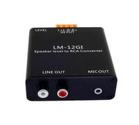CAZSTYK Altoparlanti Livelli Convertitore Segnali Attenuatore Altoparlanti ad alto livello Segnali a Adattatori bassi Per Uscita Professionale Convertitore di Linea