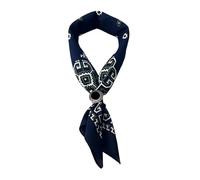CAZSTYK Bandane quadrate dal design etnico morbido fazzoletto accessorio per capelli alla moda per l'uso quotidiano come fasce per capelli o sciarpe da collo copricapo alla moda, Sfondo Blu Navy