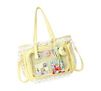 CAZSTYK Borsa a tracolla anime con tracolla regolabile | Borsa pratica resistente all ' usura con display trasparente per le donne Anime giapponesi per uso quotidiano