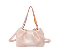 CAZSTYK Borsa a tracolla da donna, in pelle PU, portatile, da bowling, con tracolla regolabile, per lavoro e tempo libero, rosa