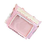 CAZSTYK Borsa a tracolla traslucida a tema anime con manico rinforzato borse a tracolla alla moda per gli appassionati di cultura Otaku borsa trasparente in PVC, B