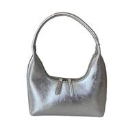 CAZSTYK Borsa ascellare alla moda per le donne borse in pelle PU borsa a tracolla borsa ascella borse, Argento, One Size
