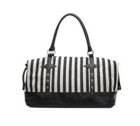 CAZSTYK Borsa compatta per brevi viaggi, palestra, visite, ampio spazio interno, borsa a tracolla casual, borsa a tracolla in tela per uso quotidiano, Nero