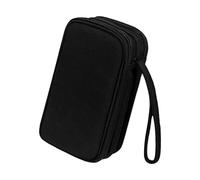 CAZSTYK Borsa di archiviazione per unità USB resistente con 30 tasche resistenti agli strappi in tessuto Oxford Protezione per schede di archiviazione per cavi dati Borsa per accessori elettronici