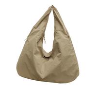 CAZSTYK Borsa morbida da donna casual borsa a tracolla per uso quotidiano e borsa da viaggio semplice borsa ascellare per lavoro o shopping borse morbide, cachi, One Size