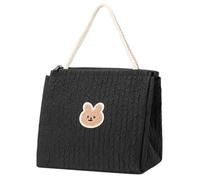 CAZSTYK Borsa per bambini in tessuto versatile con interni spaziosi e tasche organizzate Borsa per pannolini contemporanea per la madre moderna pannolino a tenuta stagna, Nero