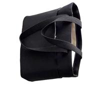 CAZSTYK Borsa per libri di moda giapponese densa cintura modificabile imbottita contro l'abrasione tessuto per giovani e adulti sottile borsa permanente scuola, Nero